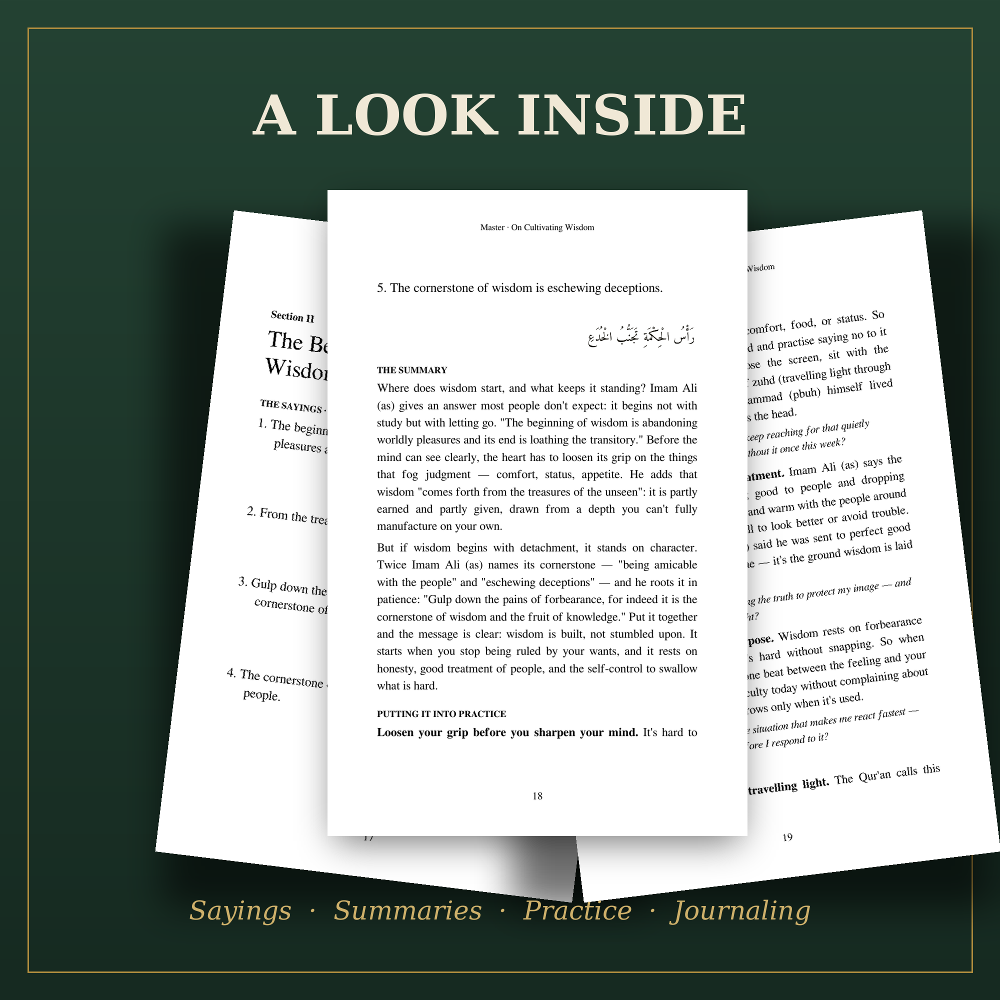 Master: On Cultivating Wisdom — Self-Development with Imam Ali (as) | eBook (PDF)