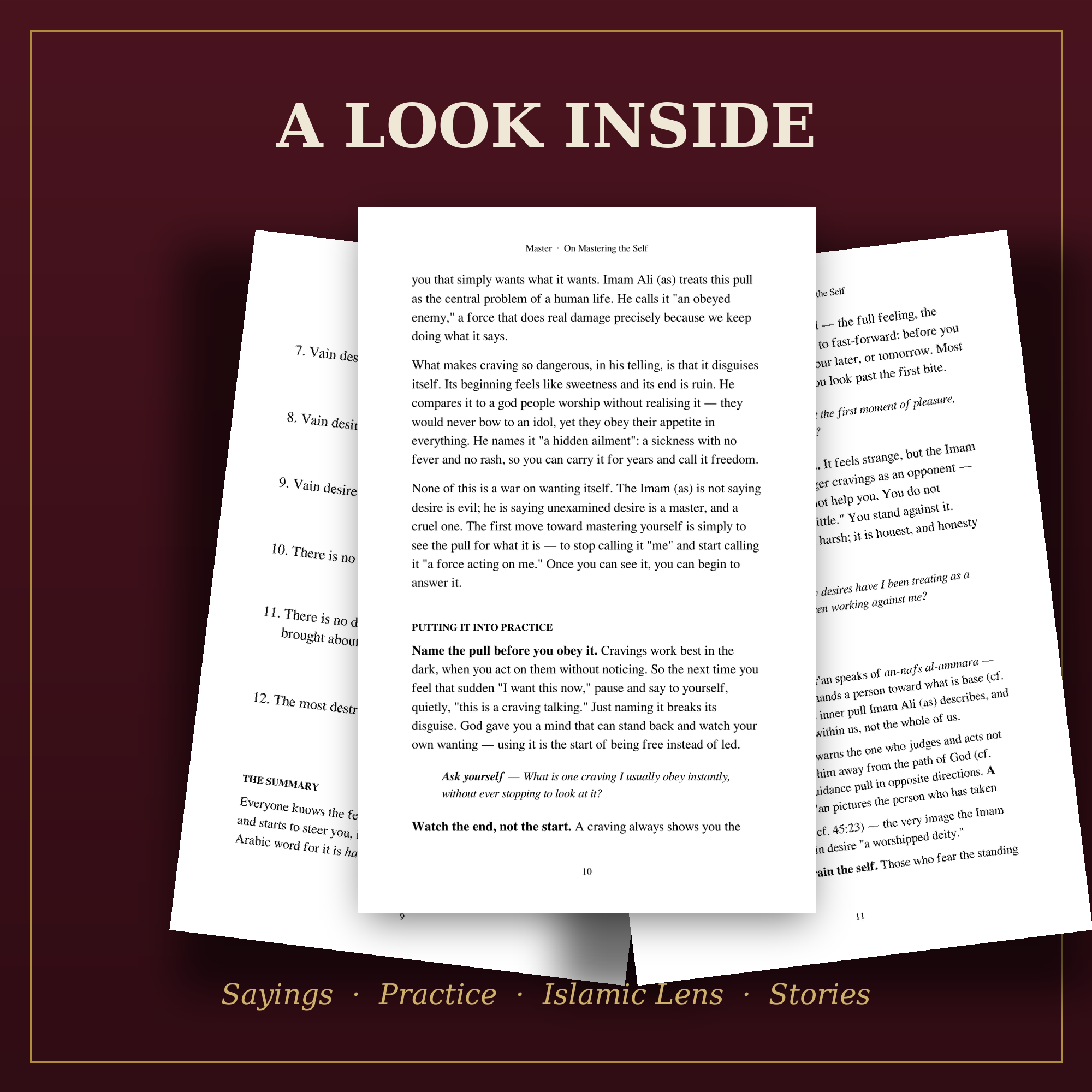 Master: On Mastering the Self — Self-Development with Imam Ali (as) | eBook (PDF)