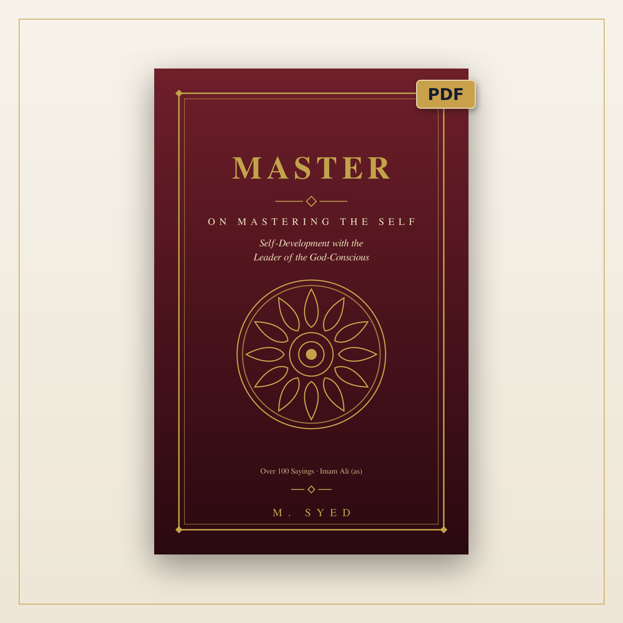 Master: On Mastering the Self — Self-Development with Imam Ali (as) | eBook (PDF)